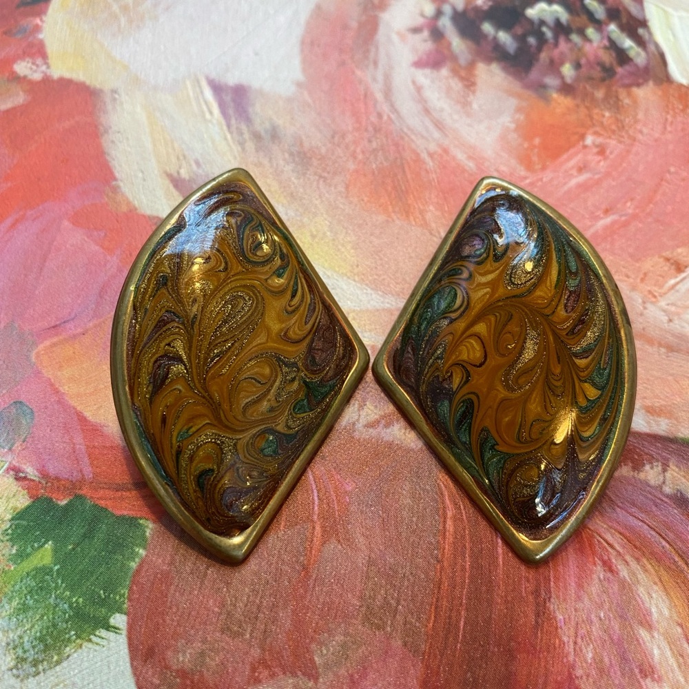 Vintage Post Earrings